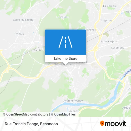 Rue Francis Ponge map