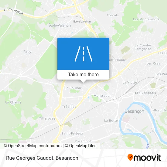 Rue Georges Gaudot map