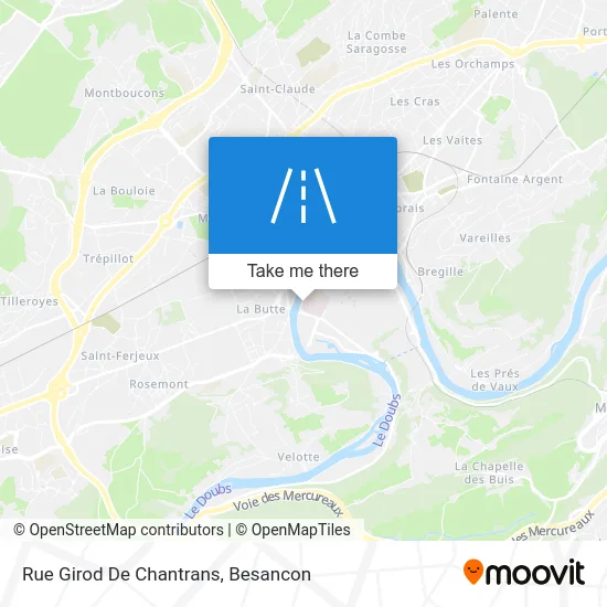 Rue Girod De Chantrans map