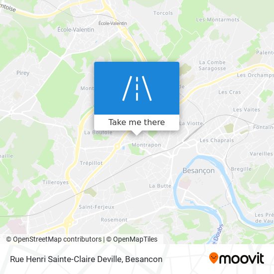 Mapa Rue Henri Sainte-Claire Deville