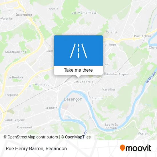 Rue Henry Barron map