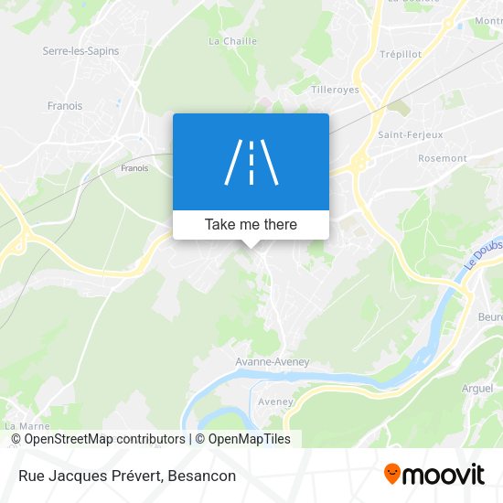 Rue Jacques Prévert map