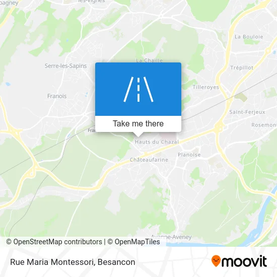 Rue Maria Montessori map