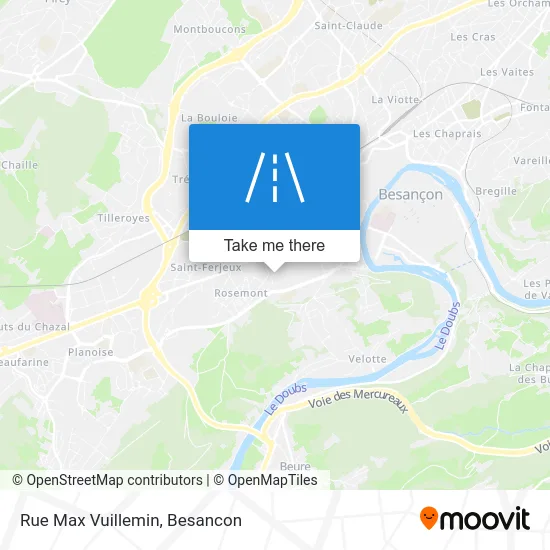 Rue Max Vuillemin map