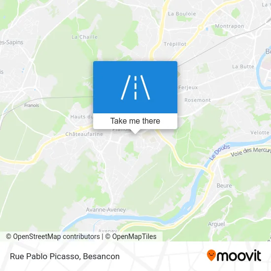 Rue Pablo Picasso map