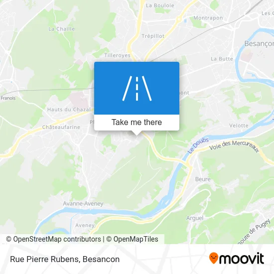 Rue Pierre Rubens map