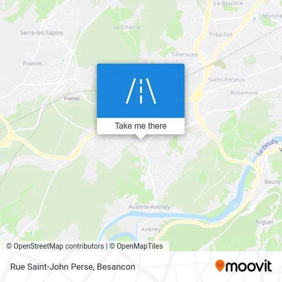 Rue Saint-John Perse map