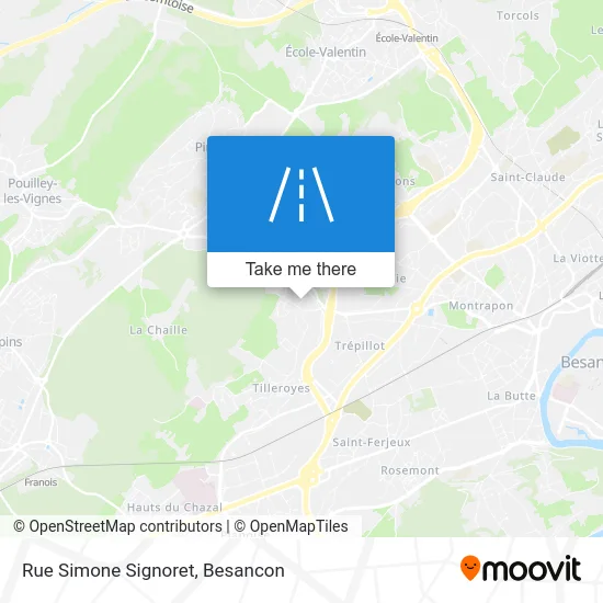 Rue Simone Signoret map