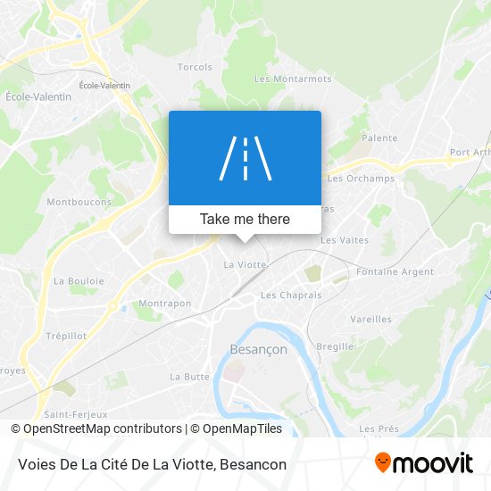 Voies De La Cité De La Viotte map