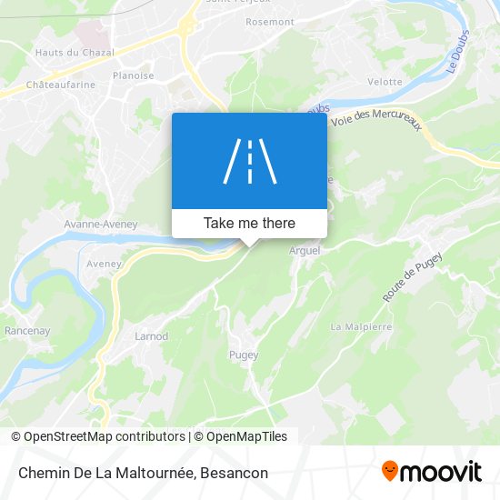 Chemin De La Maltournée map