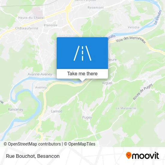 Rue Bouchot map