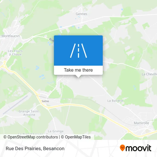 Rue Des Prairies map