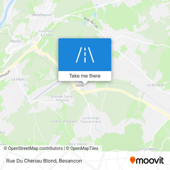 Rue Du Chenau Blond map