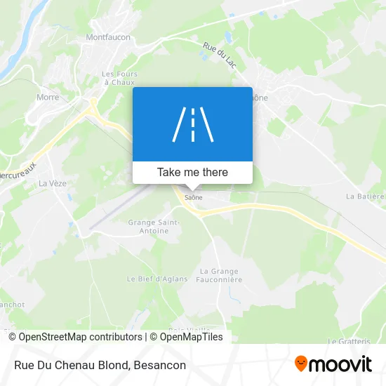 Rue Du Chenau Blond map