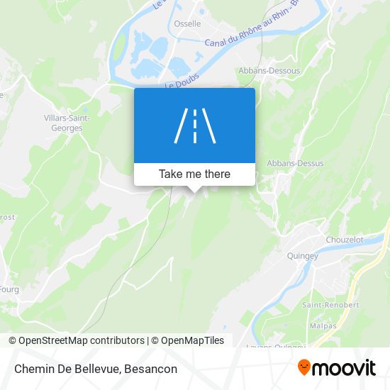 Mapa Chemin De Bellevue