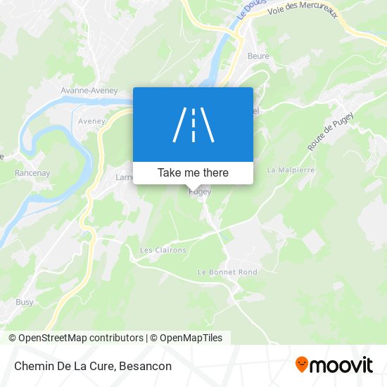 Chemin De La Cure map