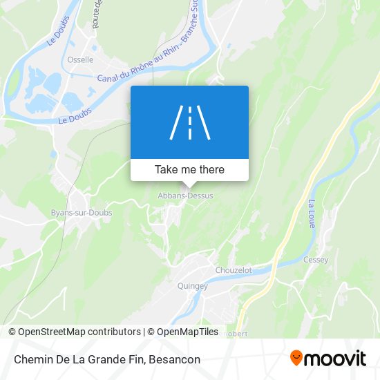 Chemin De La Grande Fin map