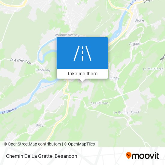 Chemin De La Gratte map