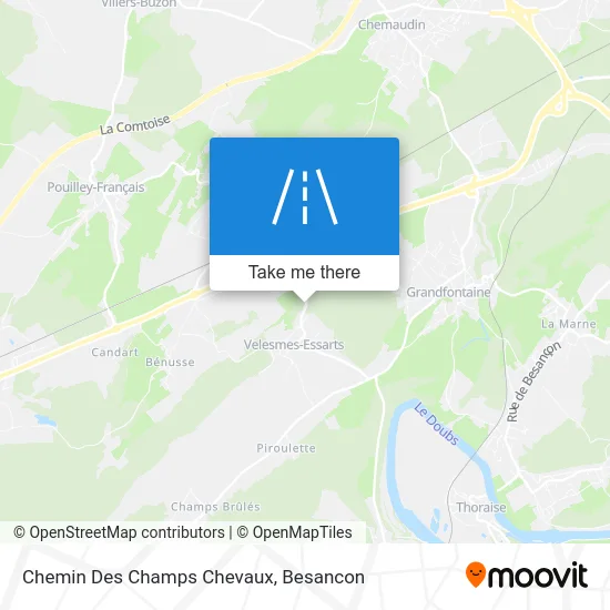 Chemin Des Champs Chevaux map