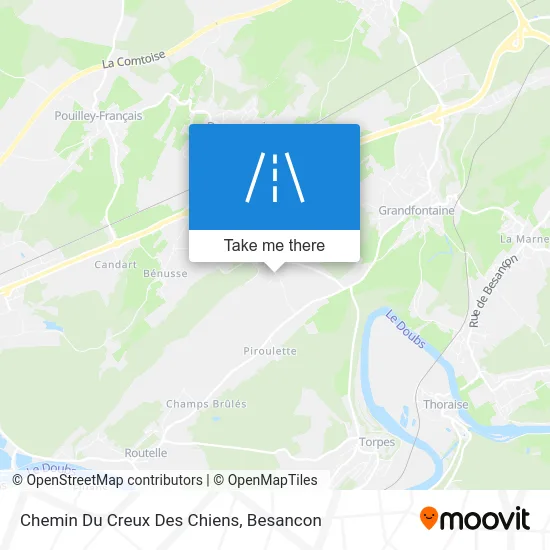 Chemin Du Creux Des Chiens map