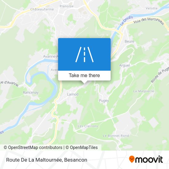 Route De La Maltournée map