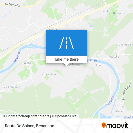 Route De Salans map