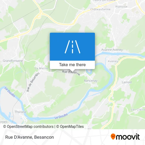 Rue D'Avanne map