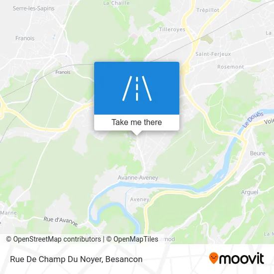 Rue De Champ Du Noyer map