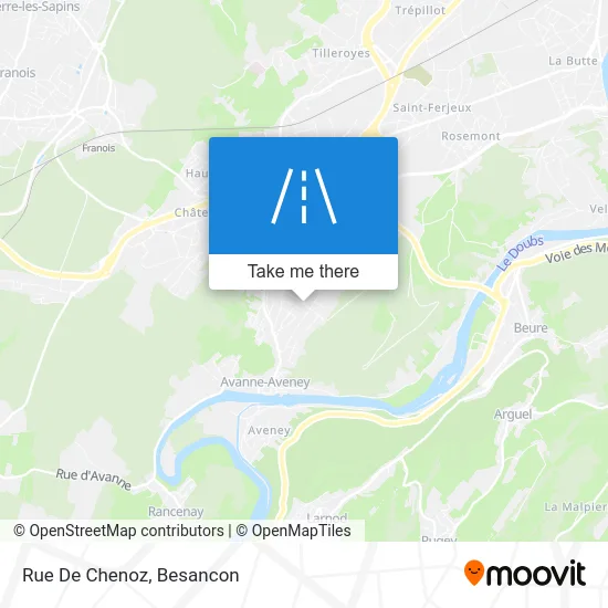 Rue De Chenoz map