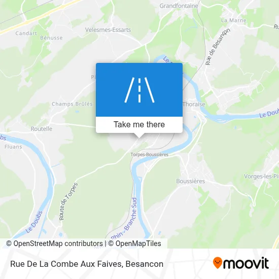 Rue De La Combe Aux Faives map