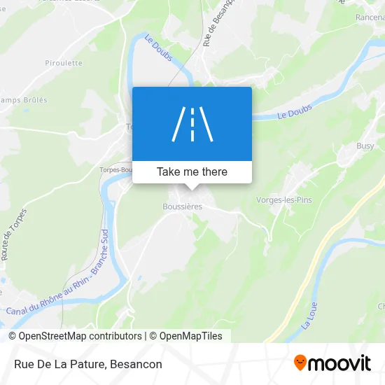 Rue De La Pature map