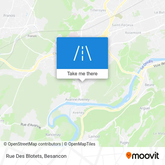 Rue Des Blotets map