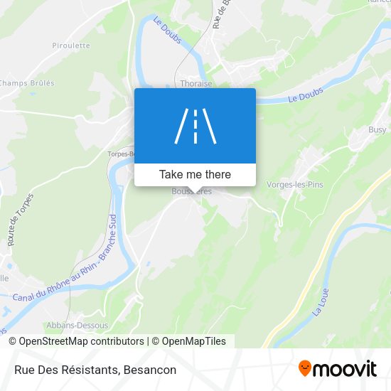 Rue Des Résistants map