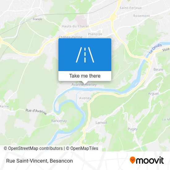 Rue Saint-Vincent map