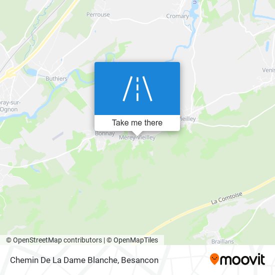 Chemin De La Dame Blanche map