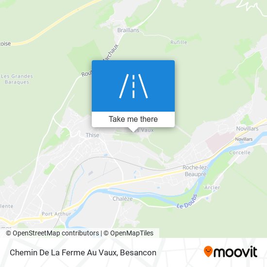 Chemin De La Ferme Au Vaux map