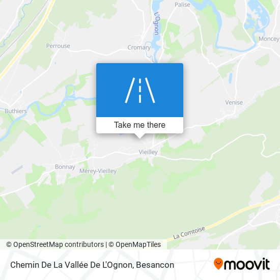 Chemin De La Vallée De L'Ognon map