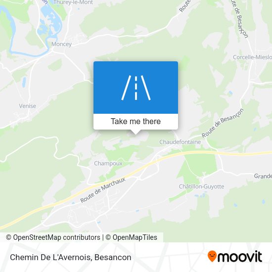 Chemin De L'Avernois map