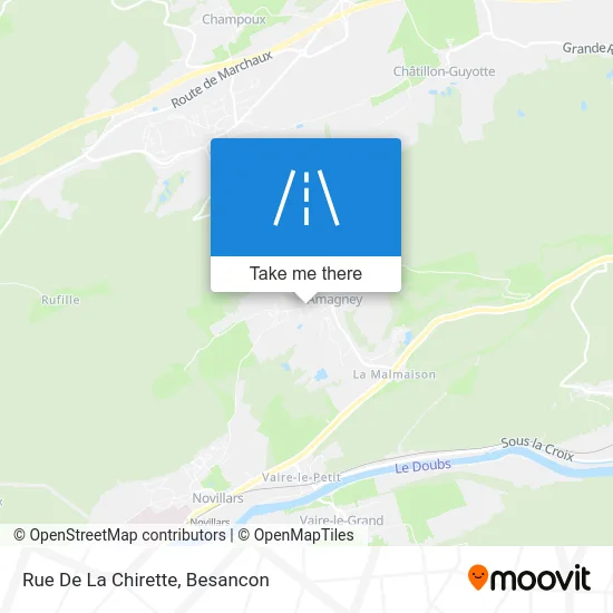 Rue De La Chirette map