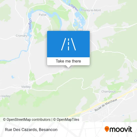 Rue Des Cazards map