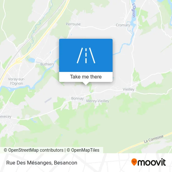 Rue Des Mésanges map