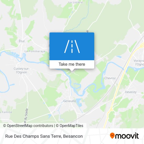 Rue Des Champs Sans Terre map