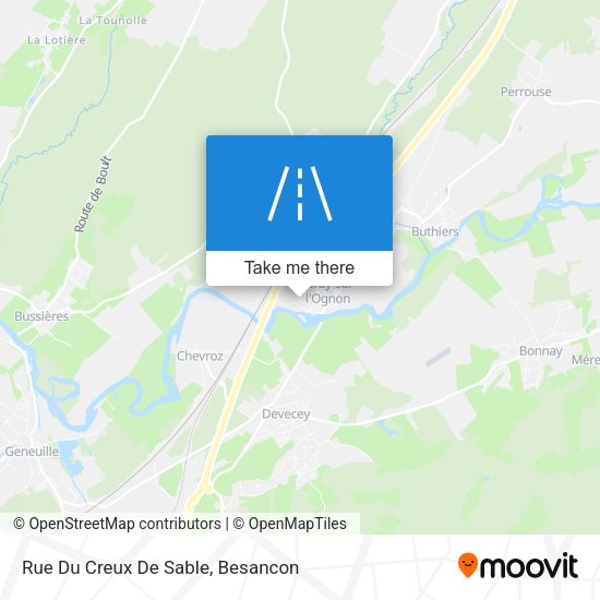 Rue Du Creux De Sable map