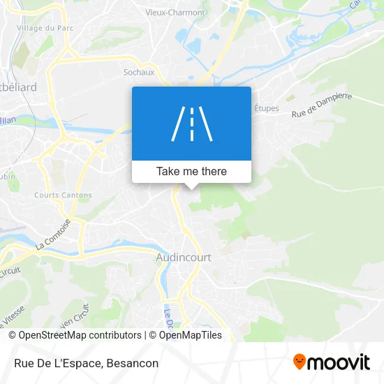 Rue De L'Espace map