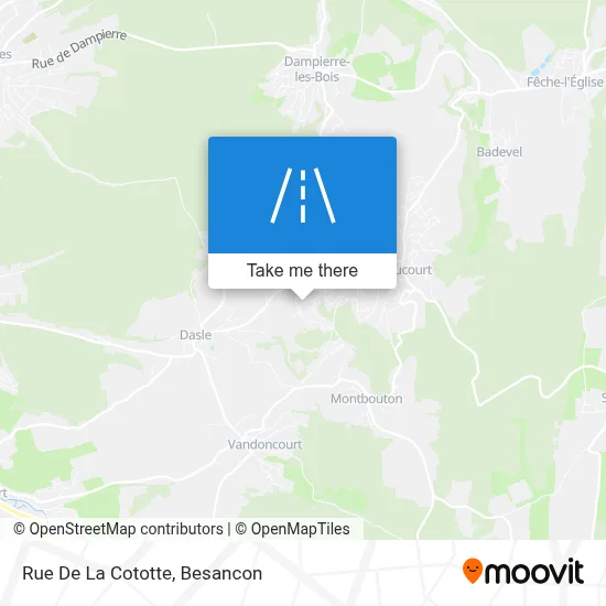Rue De La Cototte map