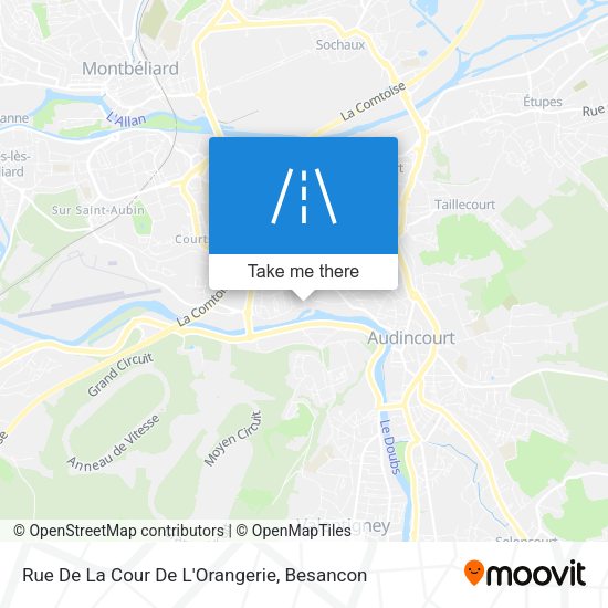 Rue De La Cour De L'Orangerie map