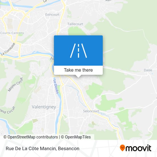 Rue De La Côte Mancin map