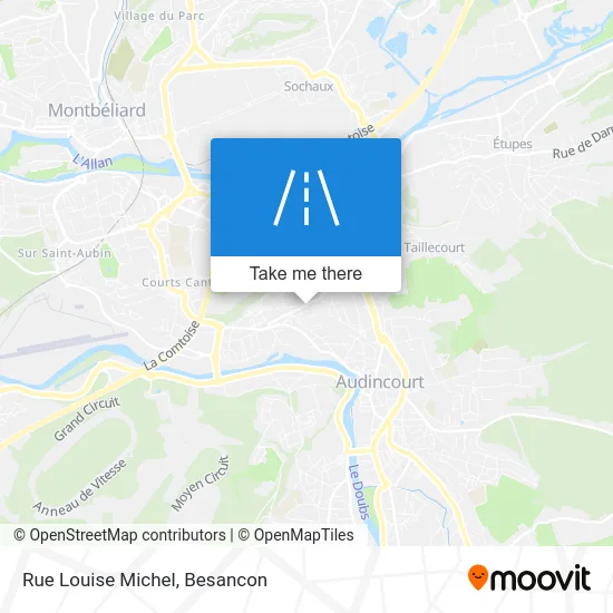 Rue Louise Michel map