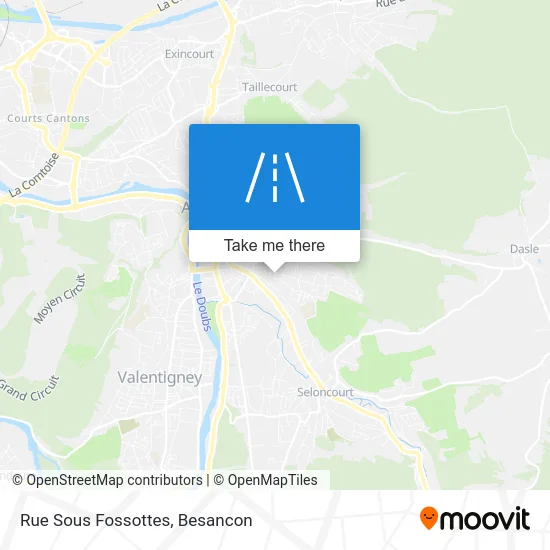 Rue Sous Fossottes map