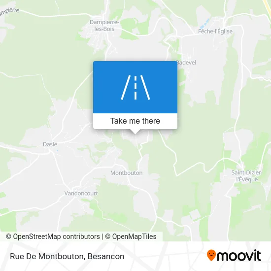 Rue De Montbouton map